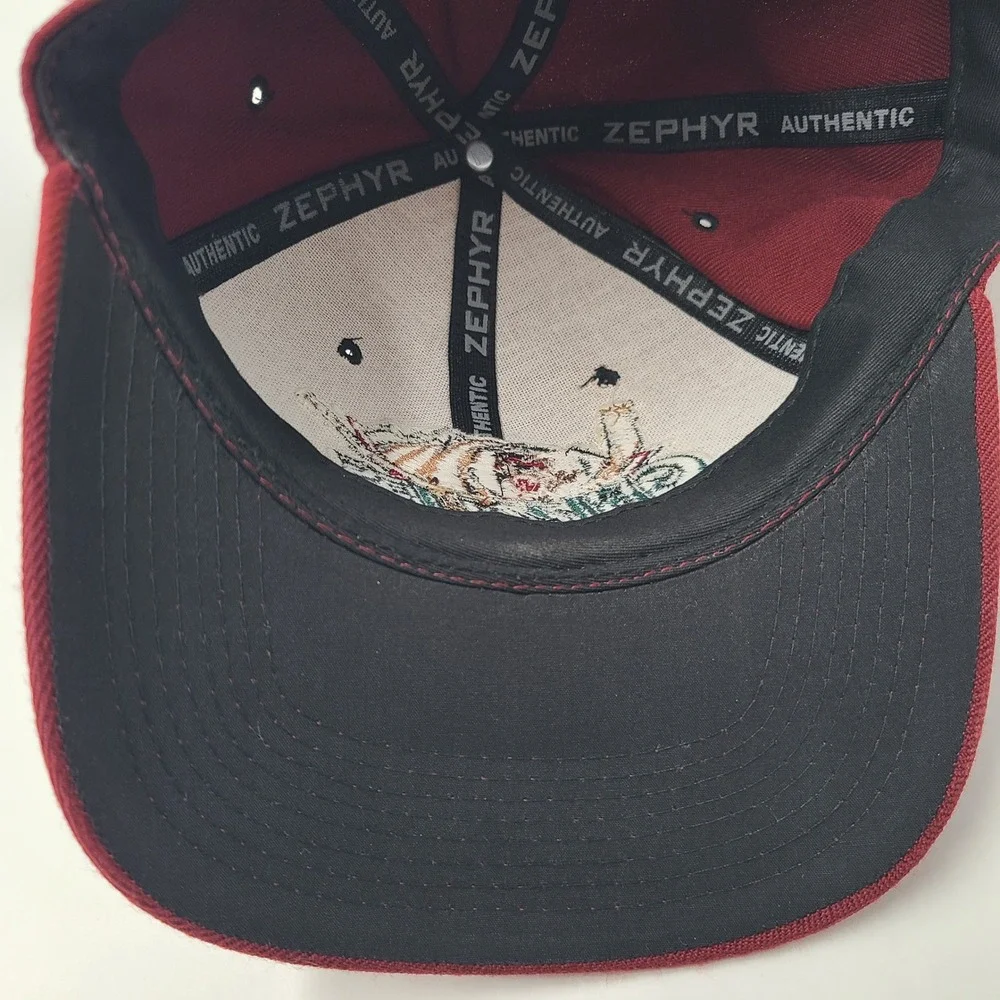 Utah Grizzlies Hat Fitted 7 Zephyr Maroon ECHL‎ AHL IHL Hockey Wool Blend Men